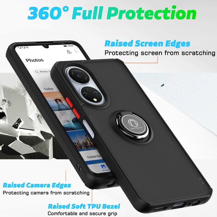 For Honor X7 Q Shadow 1 Series TPU + PC Phone Case with Ring(Red) - Honor Cases by buy2fix | Online Shopping UK | buy2fix