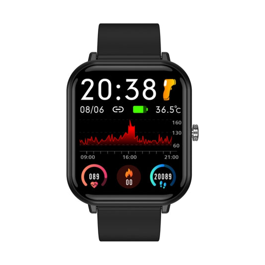 Q9 Pro 1.7 inch TFT HD Screen Smart Watch, Support Body Temperature Monitoring/Heart Rate Monitoring(Black) by buy2fix