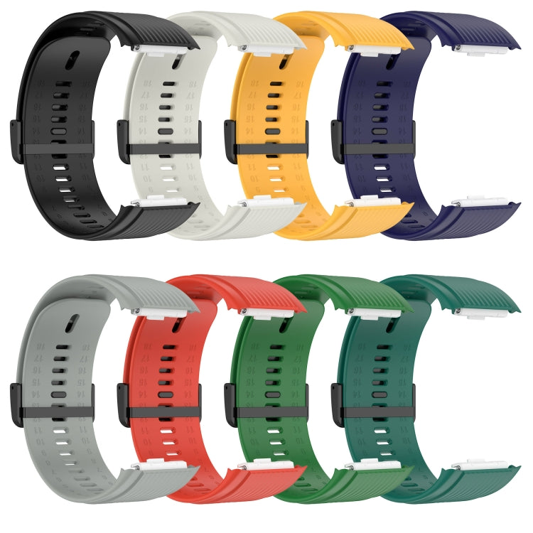 For Huawei Watch D Solid Color Silicone Watch Band with Buckle(Black) - Watch Bands by buy2fix | Online Shopping UK | buy2fix