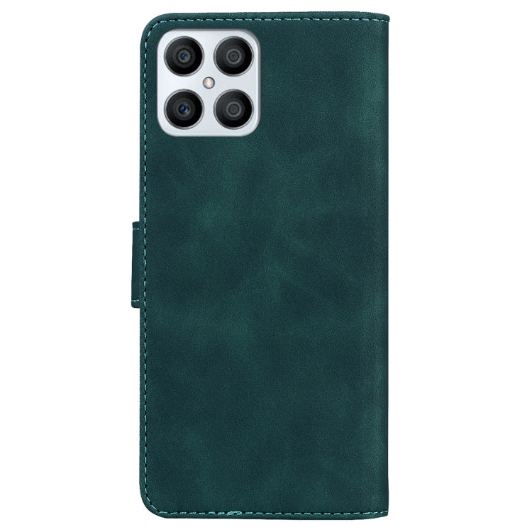 For Honor X8 Skin Feel Pure Color Flip Leather Phone Case(Green) - Honor Cases by buy2fix | Online Shopping UK | buy2fix