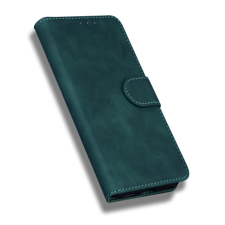 For Honor X8 Skin Feel Pure Color Flip Leather Phone Case(Green) - Honor Cases by buy2fix | Online Shopping UK | buy2fix