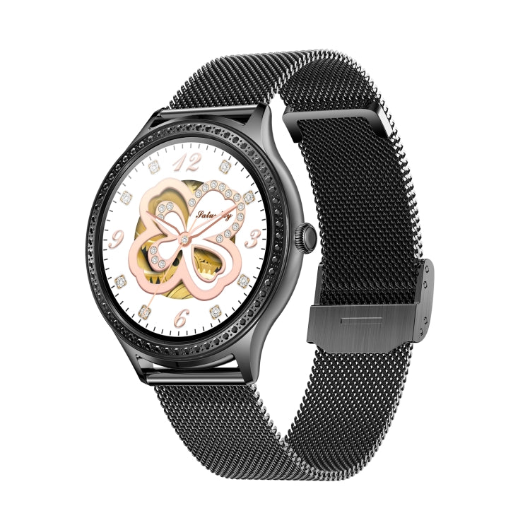 AK35 1.32 inch IPS Color Screen Smart Watch, Support Sleep Monitoring/Blood Oxygen Monitoring(Black Steel Watch Band) - Smart Watches by buy2fix | Online Shopping UK | buy2fix
