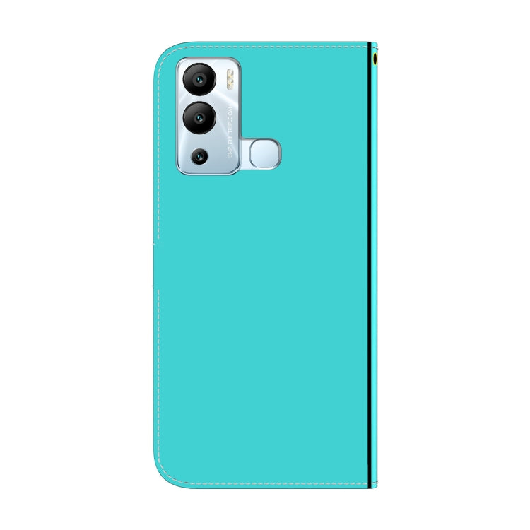 For Infinix Hot 12i Imitated Mirror Surface Horizontal Flip Leather Phone Case(Mint Green) - Infinix Cases by buy2fix | Online Shopping UK | buy2fix