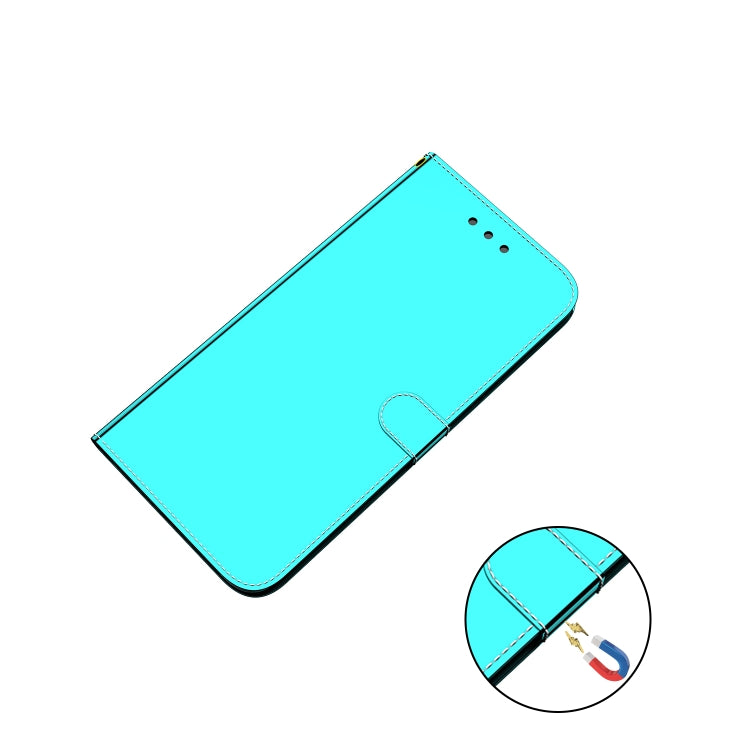 For Infinix Hot 12i Imitated Mirror Surface Horizontal Flip Leather Phone Case(Mint Green) - Infinix Cases by buy2fix | Online Shopping UK | buy2fix