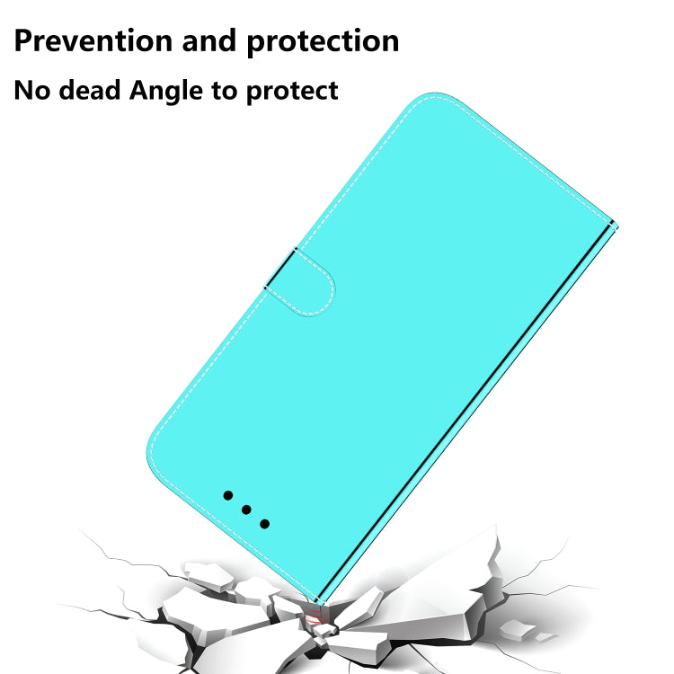 For Infinix Hot 12i Imitated Mirror Surface Horizontal Flip Leather Phone Case(Mint Green) - Infinix Cases by buy2fix | Online Shopping UK | buy2fix