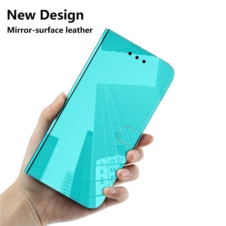 For Infinix Hot 12i Imitated Mirror Surface Horizontal Flip Leather Phone Case(Mint Green) - Infinix Cases by buy2fix | Online Shopping UK | buy2fix
