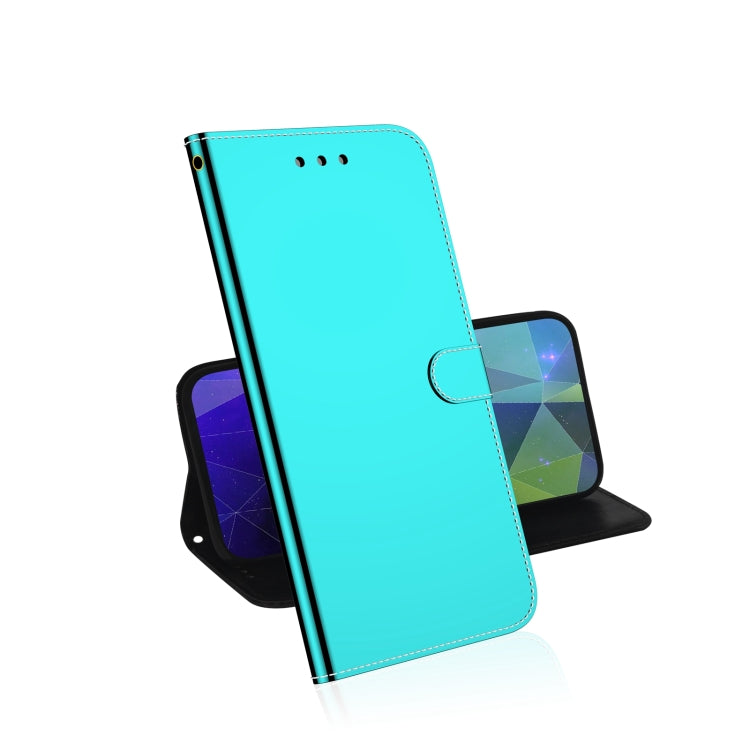 For Infinix Hot 12i Imitated Mirror Surface Horizontal Flip Leather Phone Case(Mint Green) - Infinix Cases by buy2fix | Online Shopping UK | buy2fix