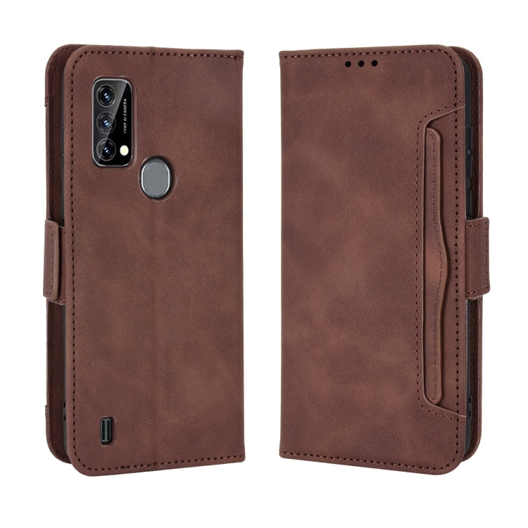 For Blackview A50 Skin Feel Calf Pattern Leather Phone Case(Brown) - More Brand by buy2fix | Online Shopping UK | buy2fix
