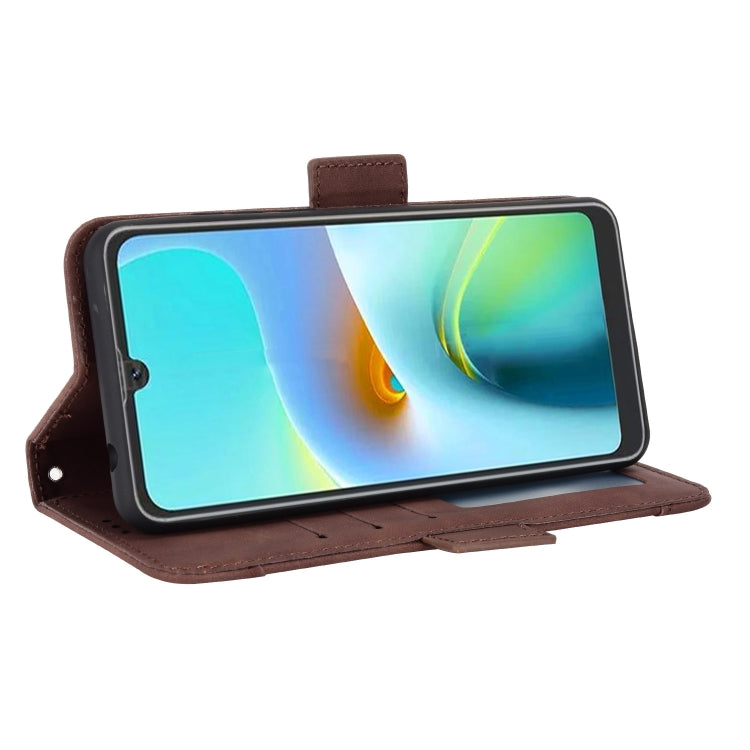 For Blackview A50 Skin Feel Calf Pattern Leather Phone Case(Brown) - More Brand by buy2fix | Online Shopping UK | buy2fix