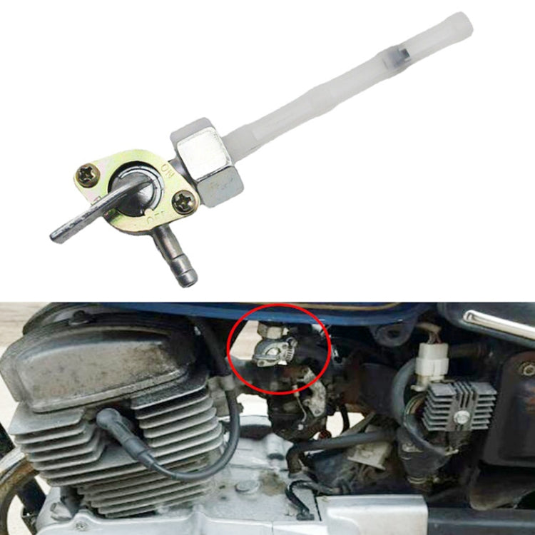 Motorcycle Fuel Tap Valve Petcock Fuel Tank Gas Switch for Honda CB400F 1977(White) - Replacement Parts by buy2fix | Online Shopping UK | buy2fix