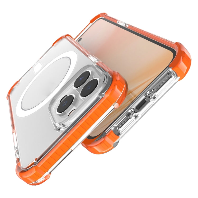 For iPhone 14 Pro Max Magsafe Magnetic Acrylic Shockproof Phone Case (Orange) - iPhone 14 Pro Max Cases by buy2fix | Online Shopping UK | buy2fix
