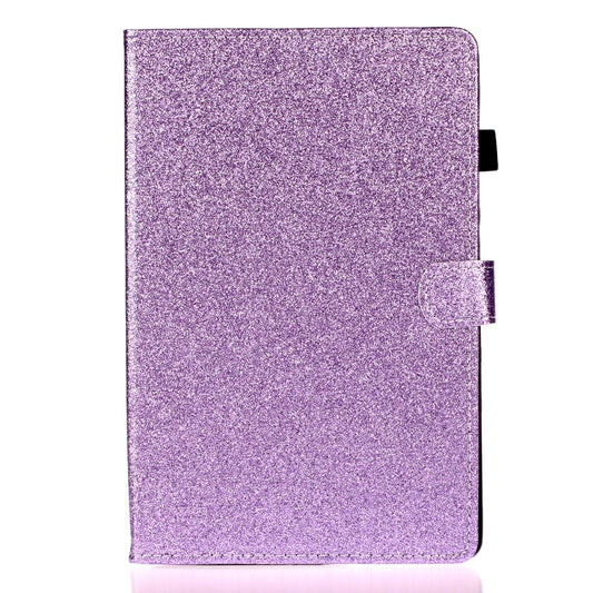 For Lenovo Tab M10 Plus 10.6 3rd Gen 2022 Varnish Glitter Powder Smart Leather Tablet Case(Purple) by buy2fix
