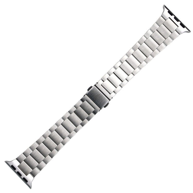 Small Waist Stainless Steel Watch Band For Apple Watch Series 9&8&7 41mm / SE 3&SE 2&6&SE&5&4 40mm / 3&2&1 38mm(Silver) - Watch Bands by buy2fix | Online Shopping UK | buy2fix