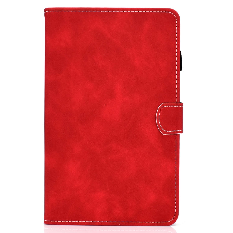 For Lenovo Tab M10 Plus 10.6 3rd Gen 2022 Stitching Cowhide Texture Smart Leather Tablet Case(Red) - Lenovo by buy2fix | Online Shopping UK | buy2fix