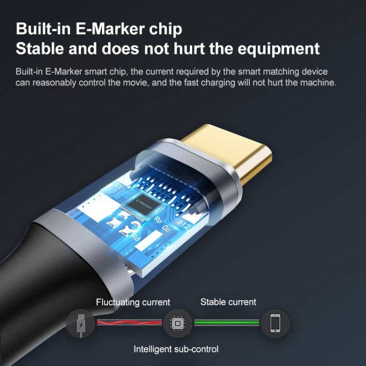 1.5m 10Gbps USB-C / Type-C Female to Male Elbow Charging Data Transmission Extension Cable - Cable & Adapters by buy2fix | Online Shopping UK | buy2fix