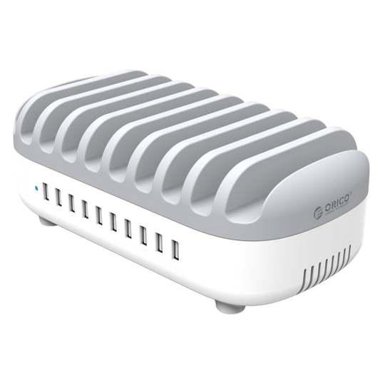 ORICO DUK-10P-DX 120W 5V 2.4A 10 Ports USB Charging Station, AU Plug(White) by ORICO
