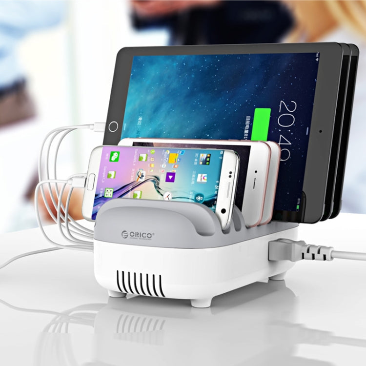 ORICO DUK-10P-DX 120W 5V 2.4A 10 Ports USB Charging Station, EU Plug(White) by ORICO