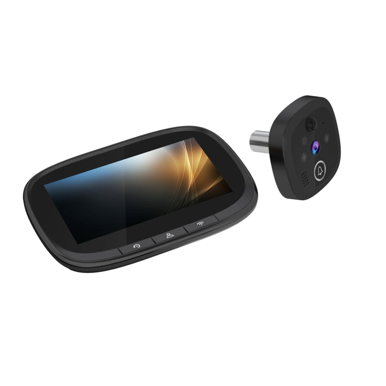 W2 4.3 inch Graffiti Color Screen WiFi Smart Wireless Video Doorbell(Black) - Video DoorBell by buy2fix | Online Shopping UK | buy2fix