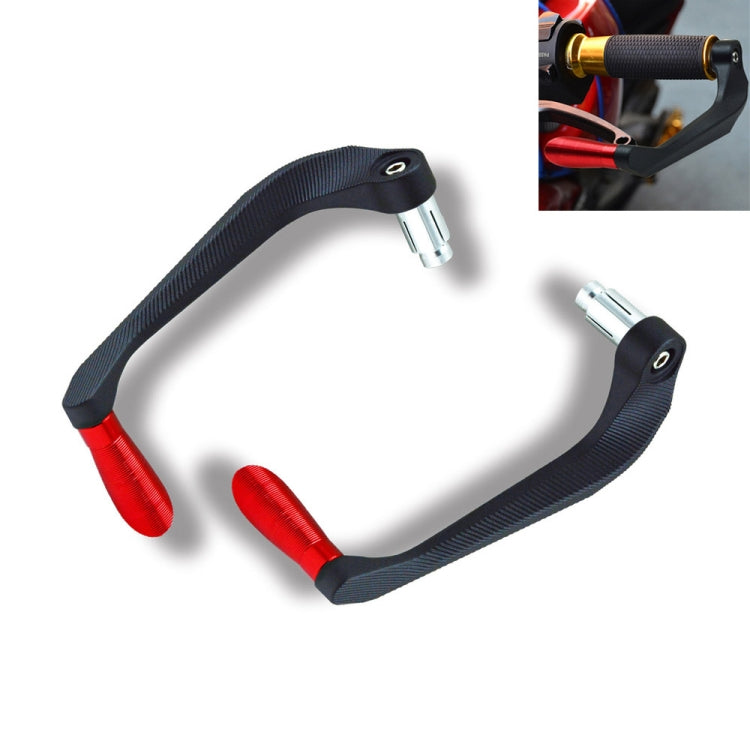 2 PCS Motorcycle Modification Accessories Striped Horn Shape Gear Brake Clutch Handbrake(Red) - Motorbike Brakes by buy2fix | Online Shopping UK | buy2fix