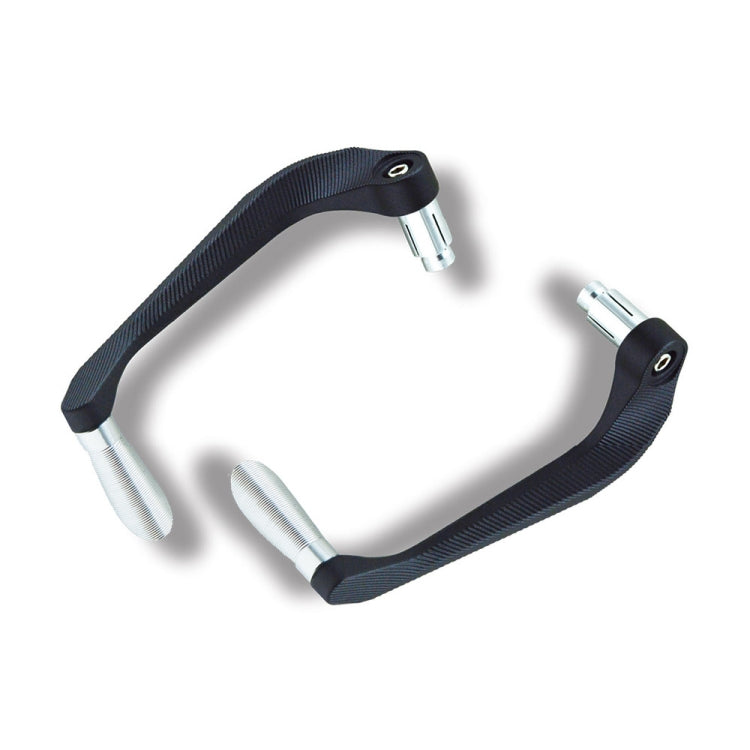2 PCS Motorcycle Modification Accessories Striped Horn Shape Gear Brake Clutch Handbrake(Silver) - Motorbike Brakes by buy2fix | Online Shopping UK | buy2fix
