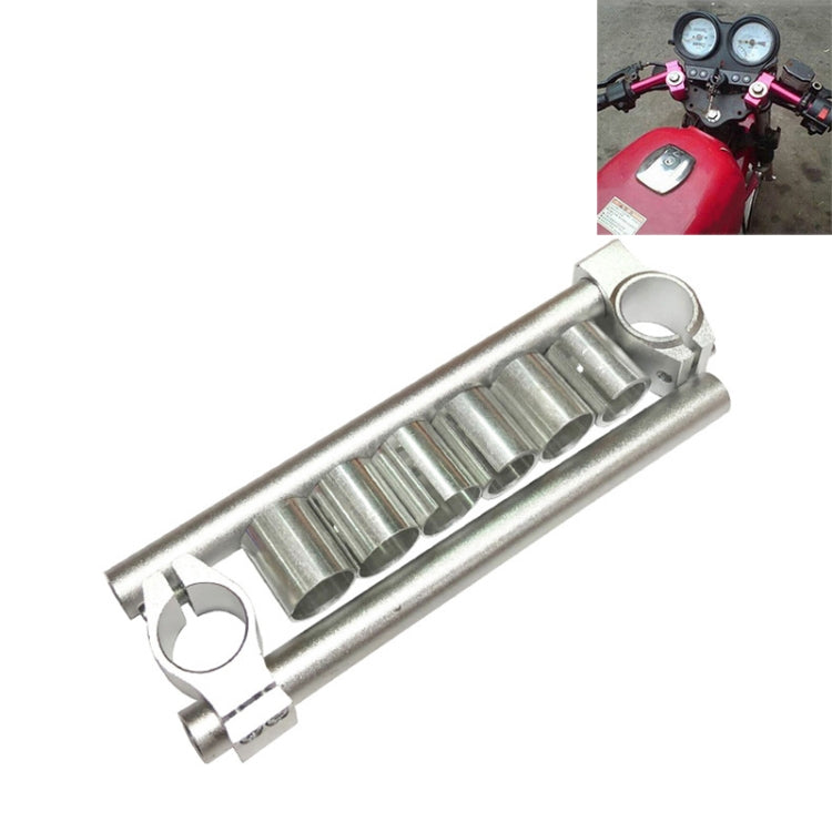 Motorcycle Modification Accessories CNC Handle Bar Grips Set(Silver) - Grips by buy2fix | Online Shopping UK | buy2fix
