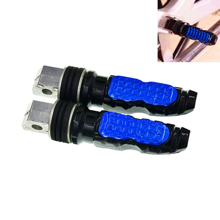 Universal Motor Bike Footpegs Foot Rests Rear Pedals Set Motorcycle Modification Accessories(Blue) - Others by buy2fix | Online Shopping UK | buy2fix