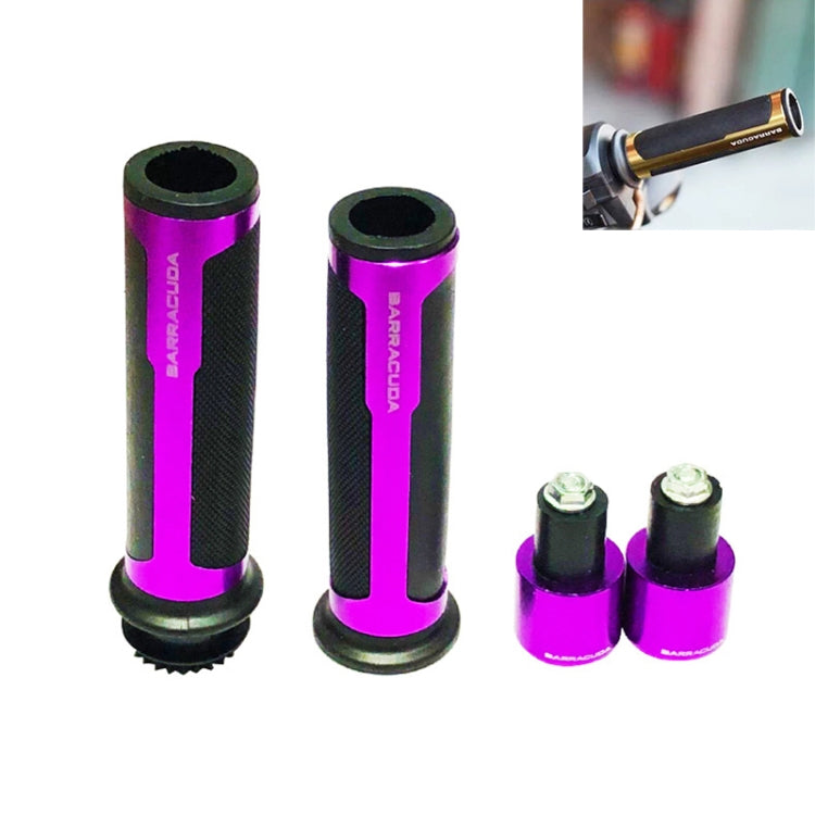 Motorcycle Modification Accessories Hand Grip Cover Handlebar Set(Purple) - Grips by buy2fix | Online Shopping UK | buy2fix