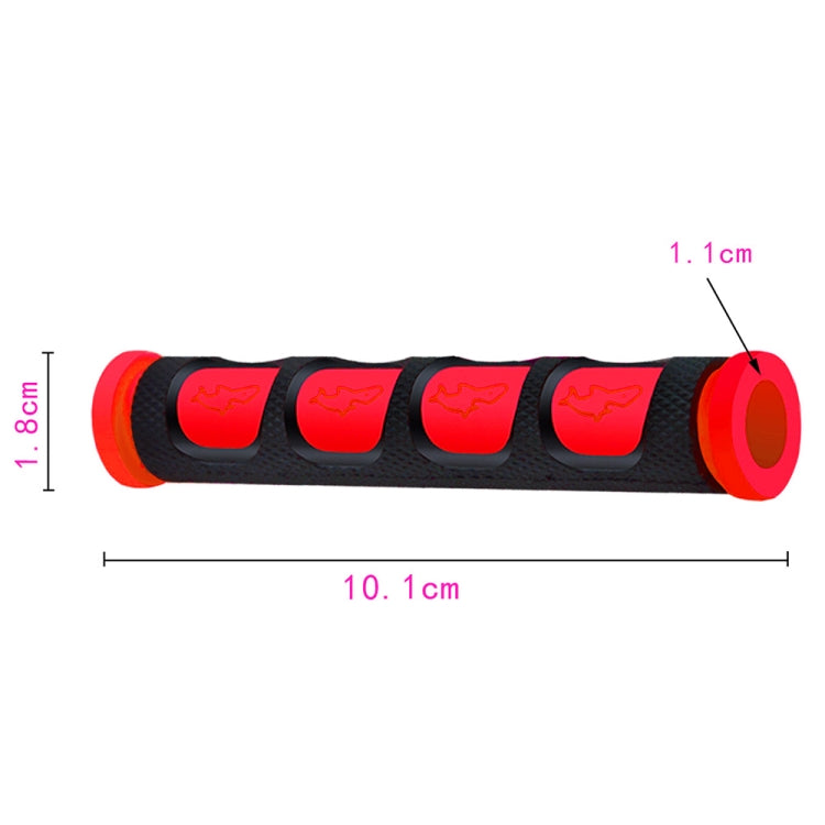 2 PCS Motorcycle Modification Accessories PVC Horn ShapeHand Grip Cover Handlebar Set(Red) - Grips by buy2fix | Online Shopping UK | buy2fix
