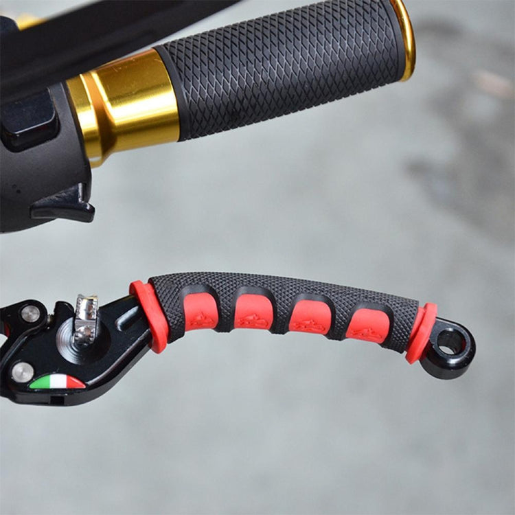 2 PCS Motorcycle Modification Accessories PVC Horn ShapeHand Grip Cover Handlebar Set(Red) - Grips by buy2fix | Online Shopping UK | buy2fix