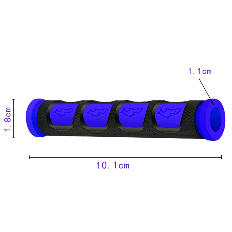 2 PCS Motorcycle Modification Accessories PVC Horn ShapeHand Grip Cover Handlebar Set(Blue) - Grips by buy2fix | Online Shopping UK | buy2fix