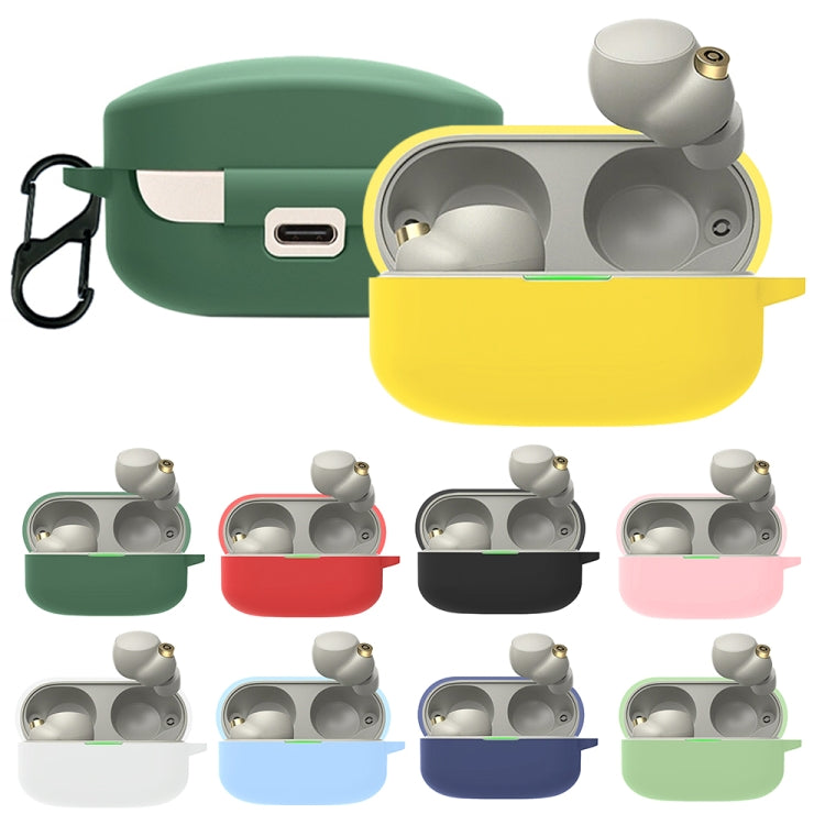 For Sony WF-1000XM4 Wireless Earphone Silicone Protective Case(Matcha Green) by buy2fix