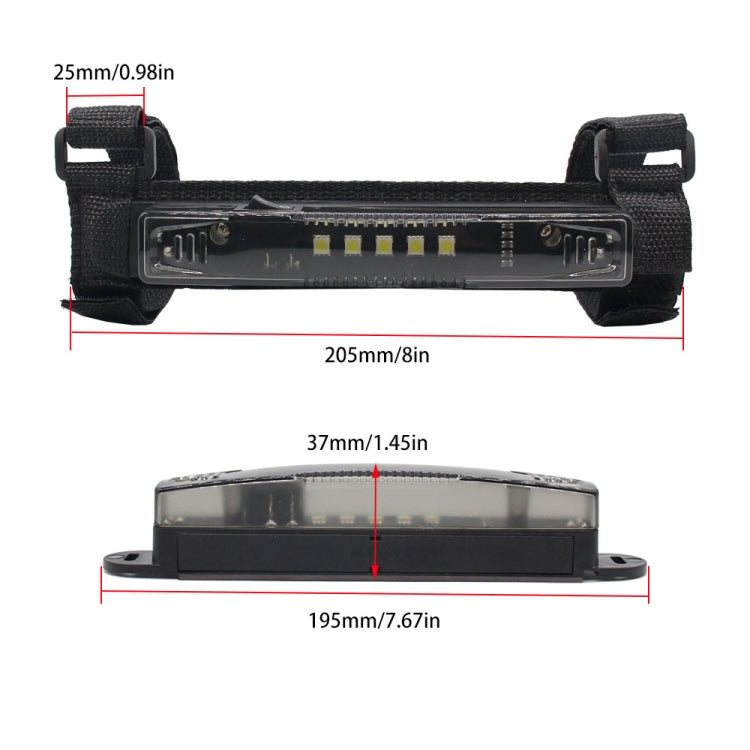 Motorcycle LED Guard Bar Light for UTV ATV Polaris RZR Golf Cart(Transparent) - Headlights by buy2fix | Online Shopping UK | buy2fix