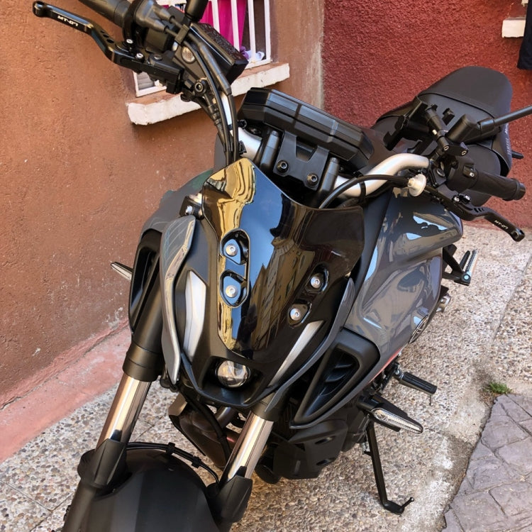 Motorcycle Airflow Deflector Windshield for Yamaha MT-07 2021(Black) - Ornamental Parts by buy2fix | Online Shopping UK | buy2fix