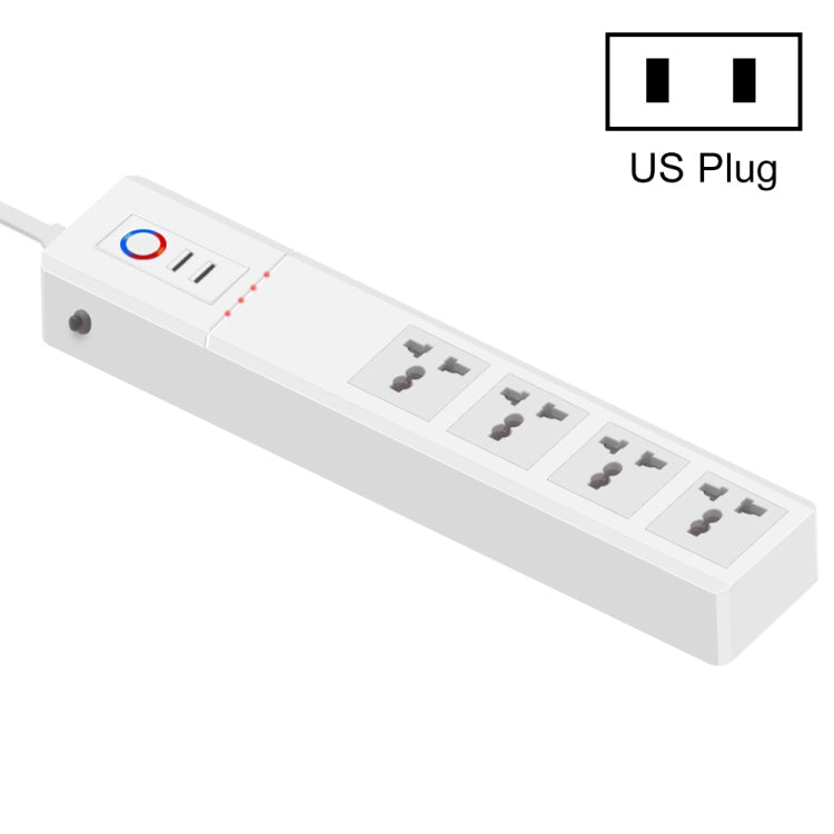 ZigBee 10A SM-SO306-M 4 Holes + 2 USB Multi-purpose Smart Power Strip(US Plug) - Smart Socket by buy2fix | Online Shopping UK | buy2fix
