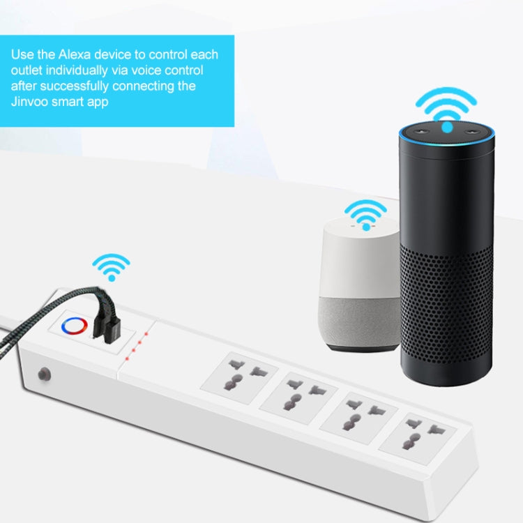 WiFi 10A SM-SO306-M 4 Holes + 2 USB Multi-purpose Smart Power Strip(EU Plug) - Smart Socket by buy2fix | Online Shopping UK | buy2fix