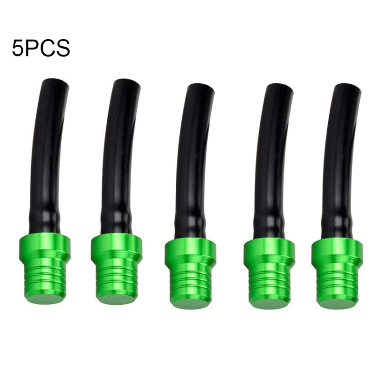 5 PCS Universal Motorcycle Tank Gas Fuel Cap Valve Vent Breather Hose Tube(Green) - Replacement Parts by buy2fix | Online Shopping UK | buy2fix