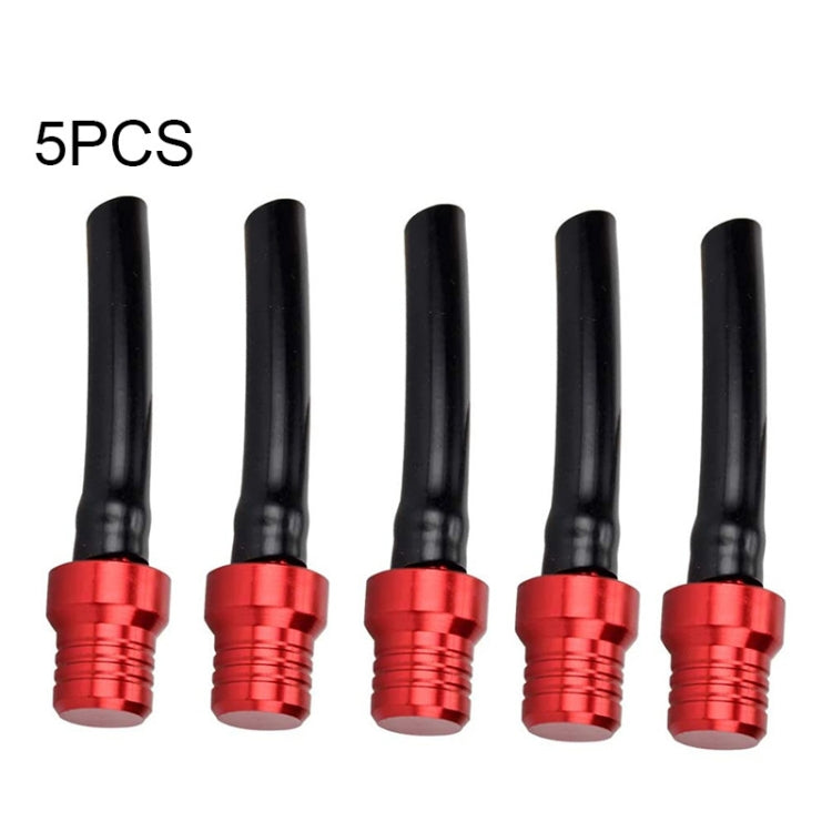 5 PCS Universal Motorcycle Tank Gas Fuel Cap Valve Vent Breather Hose Tube(Red) - Replacement Parts by buy2fix | Online Shopping UK | buy2fix