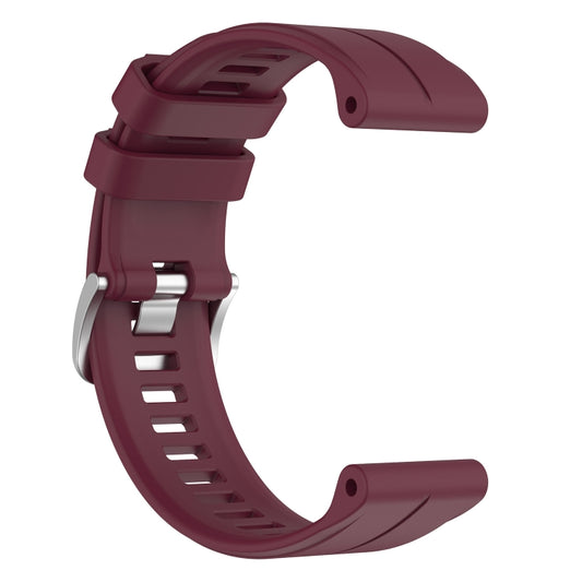 For Garmin Forerunner 955 / 255 / 745 22mm Silicone Watch Band(Wine Red) by buy2fix