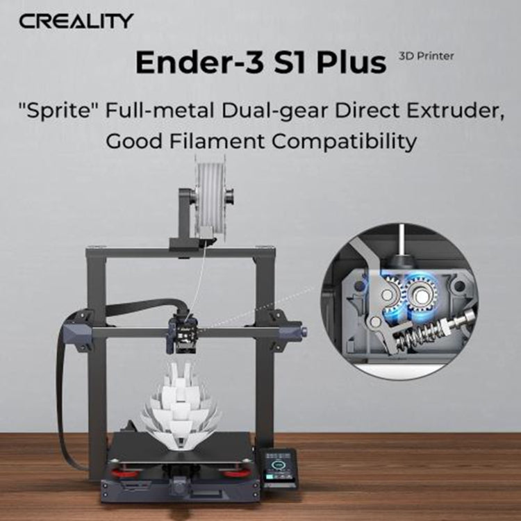 Creality Ender-3 S1 Plus Full-metal Dual-gear Larger-size 3D Printer UK Plug - 3D Printer by Creality | Online Shopping UK | buy2fix