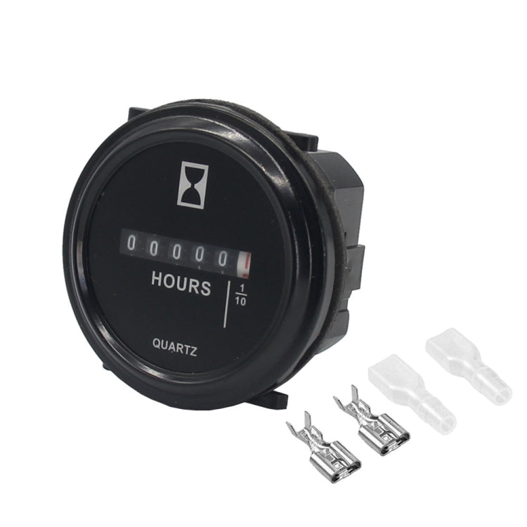 Mechanical Chronograph Marine Boat Engine Round ACDC Truck Chrono Hour Meter - Engines & Engine Parts by buy2fix | Online Shopping UK | buy2fix