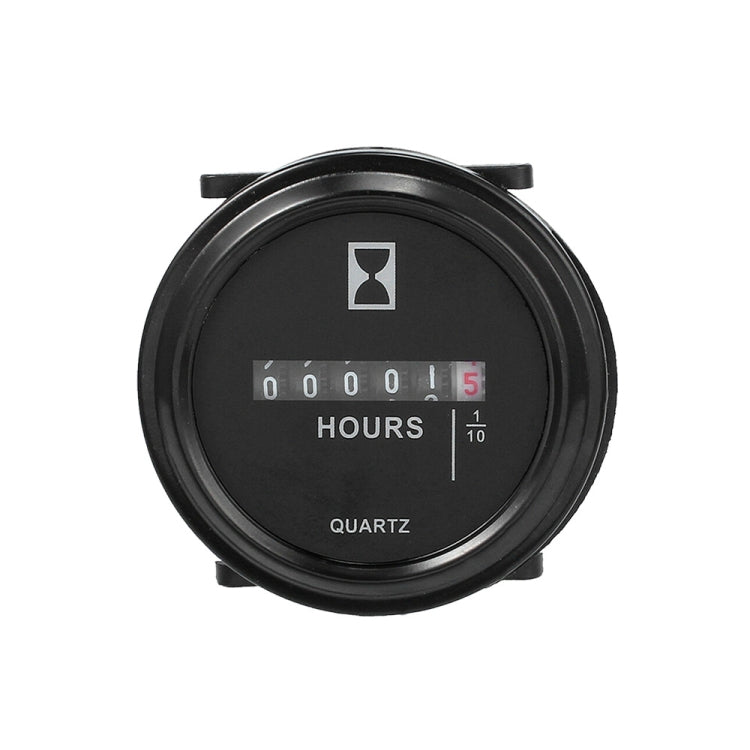 Mechanical Chronograph Marine Boat Engine Round ACDC Truck Chrono Hour Meter - Engines & Engine Parts by buy2fix | Online Shopping UK | buy2fix