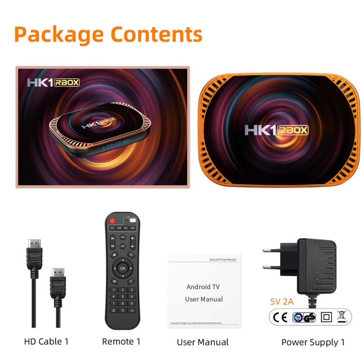 MECOOL HK1RBOX X4 4K TV Box, Android 11 Amlogic S905X4 CPU with RC 4GB+32GB(US Plug) by MECOOL