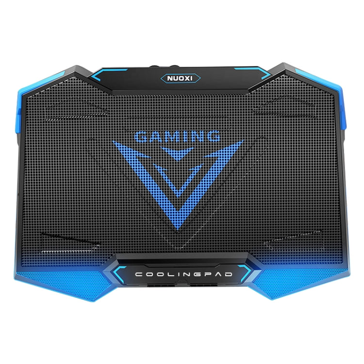 5 Fan 2 USB Lifting Folding Laptop Cooling Stand(Black Blue) - Fan Cooling by buy2fix | Online Shopping UK | buy2fix