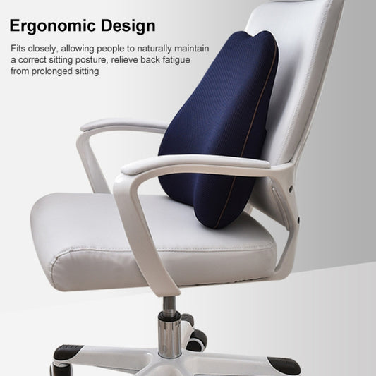 Office Memory Foam Cushion Lumbar Support Cushion(Brown) by buy2fix