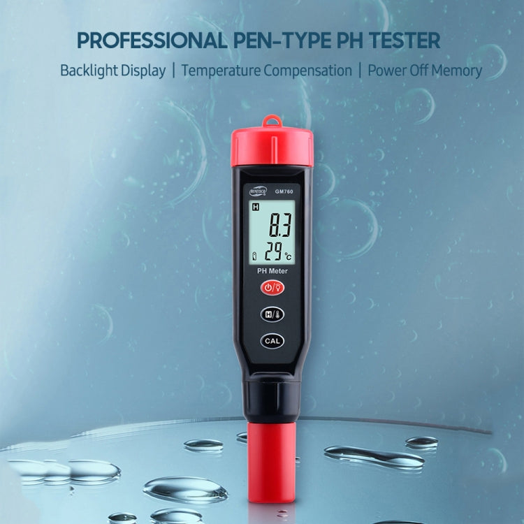 BENETECH GM760 Digital PH Meter Tester - Air & Water Quality Tester by BENETECH | Online Shopping UK | buy2fix