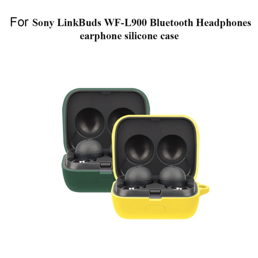 Bluetooth Earphone Silicone Protective Case For Sony LinkBuds WF-L900-2(Yellow) by buy2fix