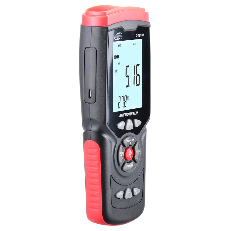 BENETECH GT8911 Handheld Digital LCD Hot Wire Anemometer - Tachometers & Anemometer by BENETECH | Online Shopping UK | buy2fix