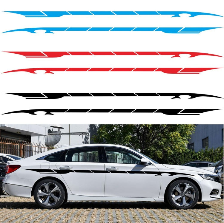 2 PCS/Set D-178 Waistline Pattern Car Modified Decorative Sticker(Black) - Decorative Sticker by buy2fix | Online Shopping UK | buy2fix