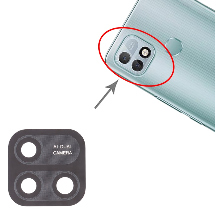 For Infinix Hot 10i/Smart 5 Pro X659B PR652B X658E PR652C 10pcs Back Camera Lens - Camera Parts by buy2fix | Online Shopping UK | buy2fix