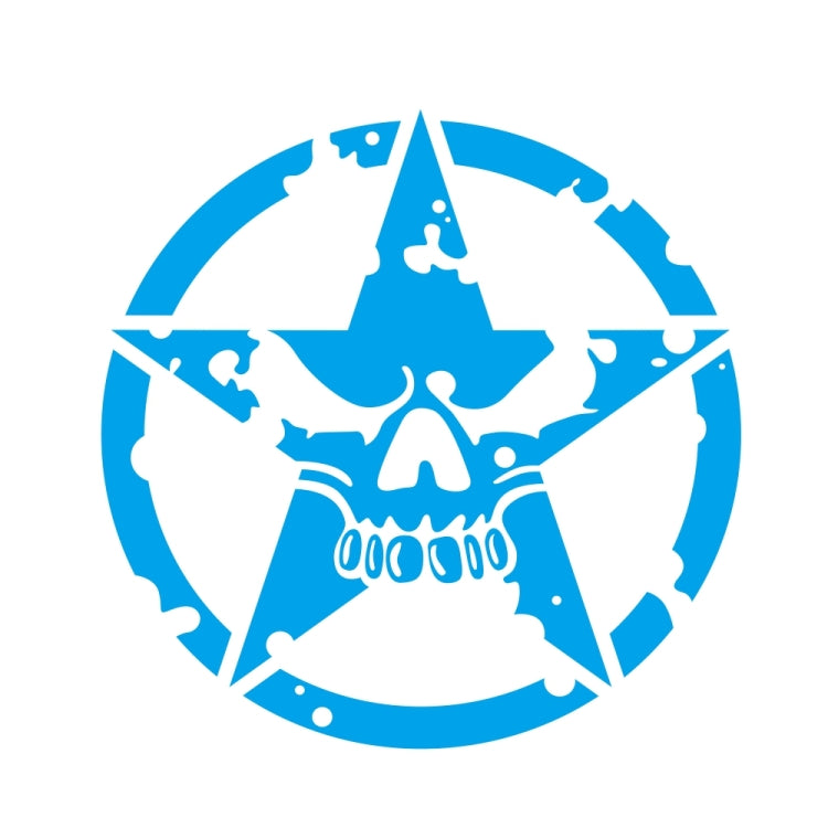 D-520 Star Pattern Car Modified Hood Decorative Sticker(Blue) - Decorative Sticker by buy2fix | Online Shopping UK | buy2fix